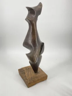 Sale Pamono Justus Chrukin, Abstract Sculpture, 1960s, Bronze