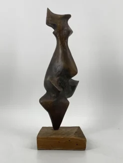 Sale Pamono Justus Chrukin, Abstract Sculpture, 1960s, Bronze