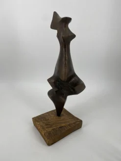 Sale Pamono Justus Chrukin, Abstract Sculpture, 1960s, Bronze