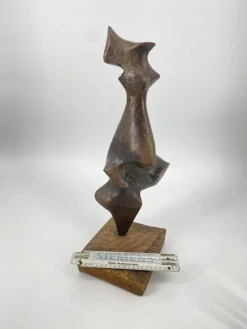 Sale Pamono Justus Chrukin, Abstract Sculpture, 1960s, Bronze