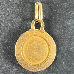 New Pamono 18k Yellow Gold Perroud Charm Pendant, 1950s