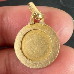 New Pamono 18k Yellow Gold Perroud Charm Pendant, 1950s