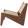 Clearance Pamono Kangaroo Low Armchair in Wood and Woven Viennese Cane by Pierre Jeanneret for Cassina