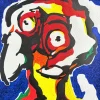 Pamono Karel Appel, Le Philosophe, 1977, Woodcut Print