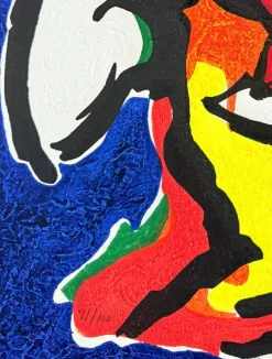 Pamono Karel Appel, Le Philosophe, 1977, Woodcut Print