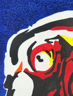 Pamono Karel Appel, Le Philosophe, 1977, Woodcut Print