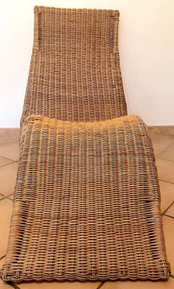 Pamono Karlskrona Wicker Chaise Lounge by Carl Öjerstam for Ikea, 1990s><noscript><img width=