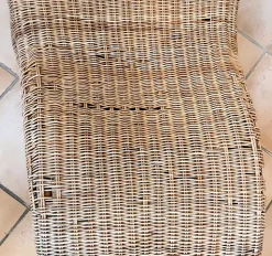 Pamono Karlskrona Wicker Chaise Lounge by Carl Öjerstam for Ikea, 1990s><noscript><img width=