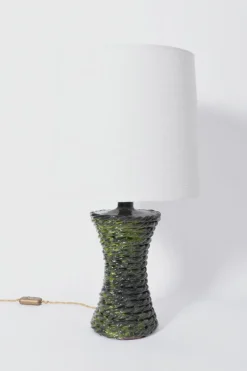 Pamono Kasaï Green Rope Ceramic Lamp by Barracuda Interiors