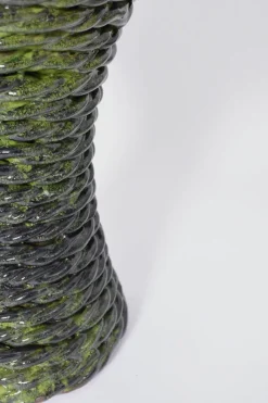 Pamono Kasaï Green Rope Ceramic Lamp by Barracuda Interiors