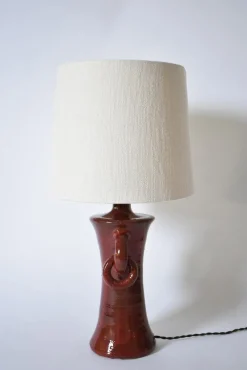 Pamono Kasaï Red Handles Ceramic Lamp by Barracuda Interiors><noscript><img width=