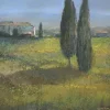New Pamono Katarzyna Zwolinska, Italian Landscape, Mixed Media Painting, 2018