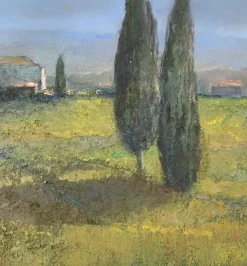 New Pamono Katarzyna Zwolinska, Italian Landscape, Mixed Media Painting, 2018