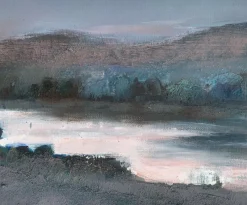 Pamono Katarzyna Zwolinska, Landscape, Mixed Media Painting, 2019><noscript><img width=