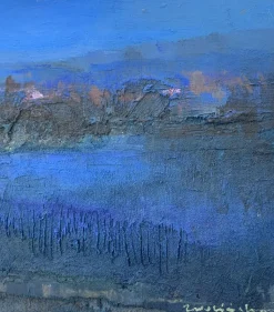 Pamono Katarzyna Zwolinska, Nocturne, Mixed Media Painting, 2019><noscript><img width=