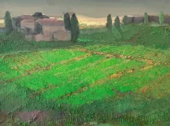 Outlet Pamono Katarzyna Zwolinska, Spring Tuscany, Mixed Media Painting, 2019
