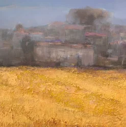 Hot Pamono Katarzyna Zwolinska, Towards the City, Mixed Media Painting, 2017