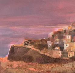 Pamono Katarzyna Zwolinska, Tuscany at Sunset, Mixed Media Painting, 2011><noscript><img width=