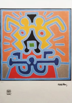 Pamono Keith Haring, Composition, Lithograph, 1990s> Mid-Century
