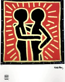 New Pamono Keith Haring, Pop Art Composition, Print