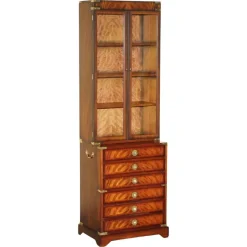 Best Pamono Kennedy Military Campaign Hardwood Bookcase from Harrods