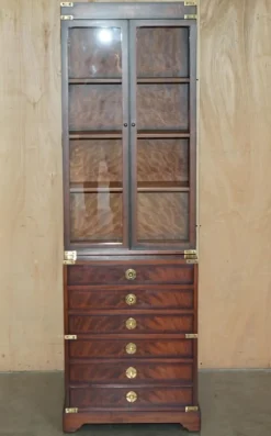 Best Pamono Kennedy Military Campaign Hardwood Bookcase from Harrods