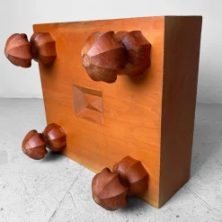 Pamono Keyaki Wood Shogi Game Board, Japan, 1940s