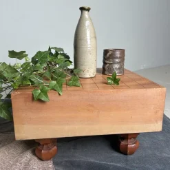 Online Pamono Keyaki Wooden Shogi Game Board, Japan, 1920s