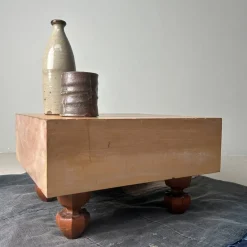 Pamono Keyaki Wooden Shogi Game Board, Japan, 1920s><noscript><img width=