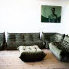 Outlet Pamono Khaki Velvet Living Room Set by Michel Ducaroy for Ligne Roset, 1970s, Set of 5