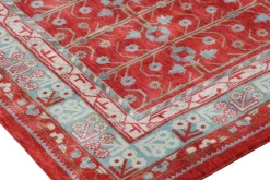 Pamono Khotan Style Rug in Red and Blue with Geometric Patterns from R&K Principal Jahanshah Nazmiyal><noscript><img width=