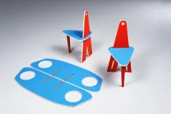 Pamono Kids Rocker and Chairs Set, Italy, 1960s><noscript><img width=