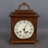 Pamono Kienzle Mechanical Table Clock in Wood and Brass, 1960s> Clocks