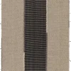 Pamono Kilim in Beige and Black Textural Stripes from R&K Principal Jahanshah Nazmiyal> Carpets & Textiles|Carpets & Textiles
