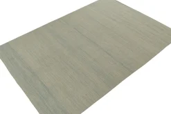 Outlet Pamono Kilim in Green and Beige Stripes from R&K Principal Jahanshah Nazmiyal