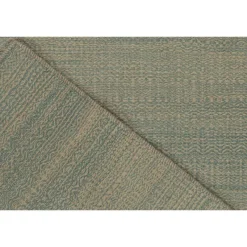 Outlet Pamono Kilim in Green and Beige Stripes from R&K Principal Jahanshah Nazmiyal