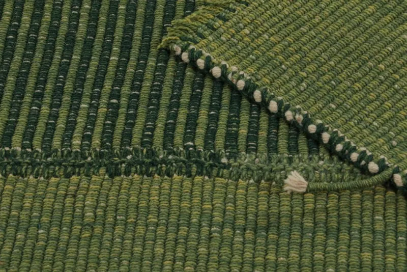 Pamono Kilim in Green Stripes from R&K Principal Jahanshah Nazmiyal> Carpets & Textiles|Carpets & Textiles