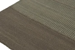 Pamono Kilim Rug in Brown and Blue Textural Stripes from R&K Principal Jahanshah Nazmiyal><noscript><img width=