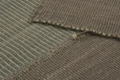 Pamono Kilim Rug in Brown and Blue Textural Stripes from R&K Principal Jahanshah Nazmiyal><noscript><img width=