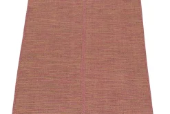 New Pamono Kilim Rug in Pink with Yellow and Green Accents from R&K Principal Jahanshah Nazmiyal