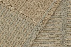 Pamono Kilim Rug with Light Blue and Beige Textural Stripes from R&K Principal Jahanshah Nazmiyal><noscript><img width=
