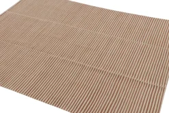 Best Pamono Kilim with Textural Beige and Brown Stripes from R&K Principal Jahanshah Nazmiyal