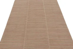 Best Pamono Kilim with Textural Beige and Brown Stripes from R&K Principal Jahanshah Nazmiyal