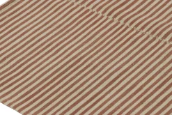 Best Pamono Kilim with Textural Beige and Brown Stripes from R&K Principal Jahanshah Nazmiyal