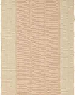 New Pamono Kilim with Textural Beige and Pink Stripes from R&K Principal Jahanshah Nazmiyal