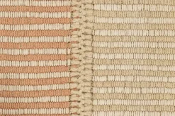 New Pamono Kilim with Textural Beige and Pink Stripes from R&K Principal Jahanshah Nazmiyal