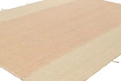New Pamono Kilim with Textural Beige and Pink Stripes from R&K Principal Jahanshah Nazmiyal