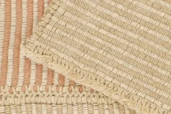 New Pamono Kilim with Textural Beige and Pink Stripes from R&K Principal Jahanshah Nazmiyal