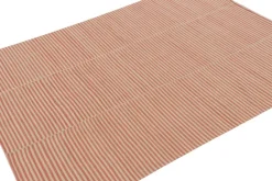 Pamono Kilim with Textural Beige and Orange Stripes from R&K Principal Jahanshah Nazmiyal><noscript><img width=