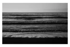 New Pamono Kind of Cyan, Black and White Seascape of Pacific Beach Horizon, 2021, Giclee Print